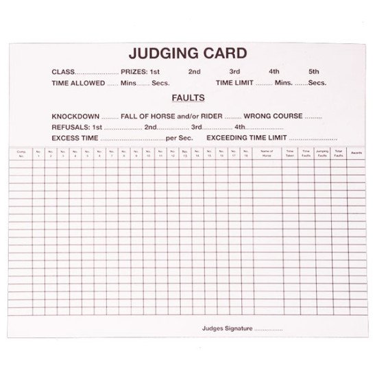Jump Judge Cards